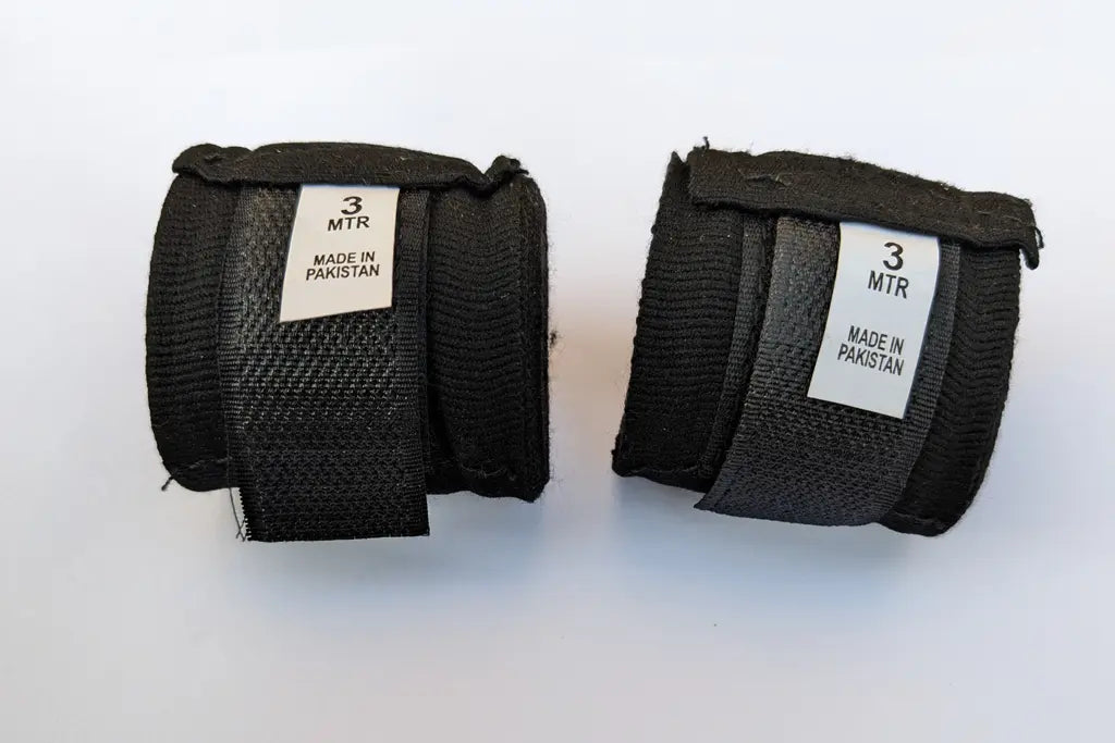 3-meter-long black color hand wrap for Boxing and Gym in Pakistan