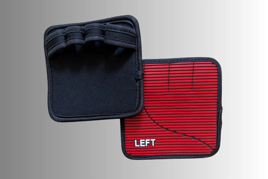 Red Color Weightlifting Gym Grip Pads