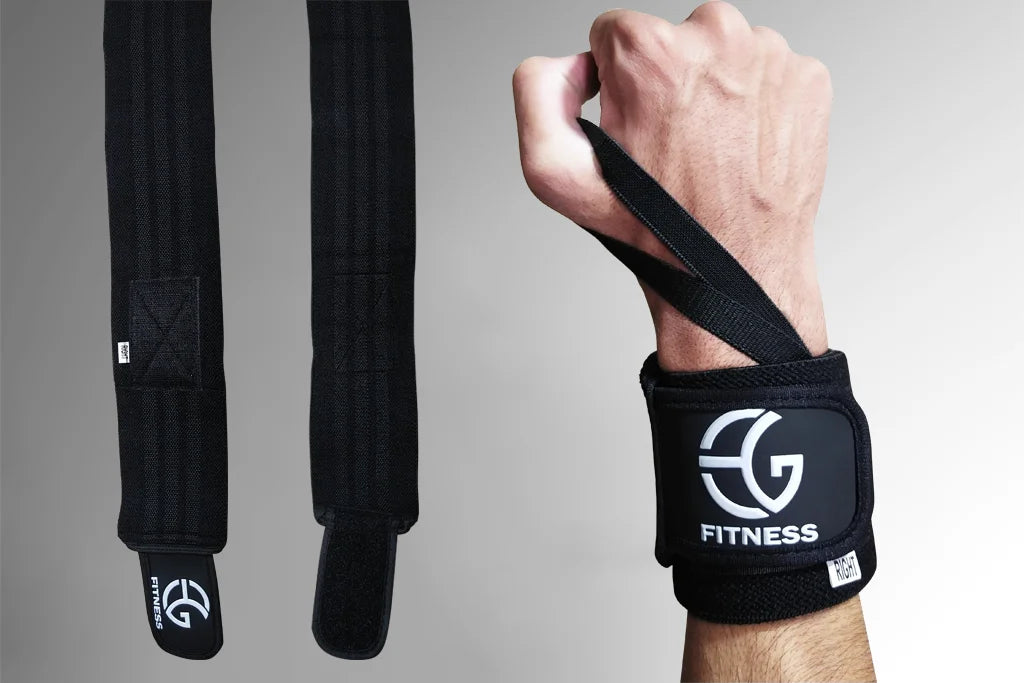 EG Fitness Flexible material weightlifting wrist wraps with thumb support in Pakistan