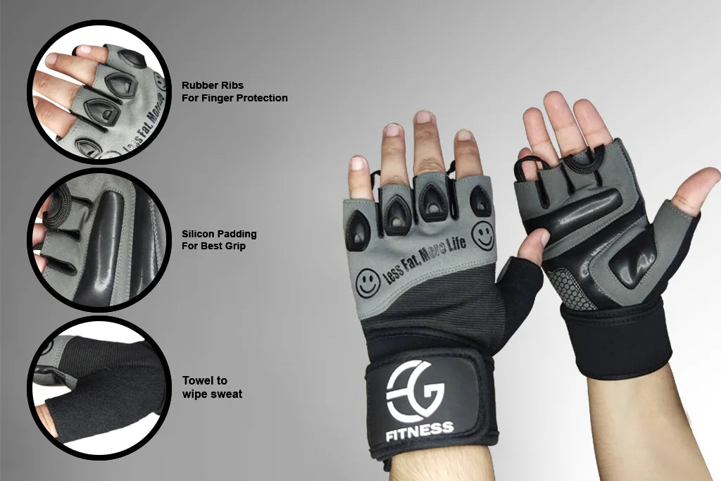 Rubber Knuckels Gym Gloves