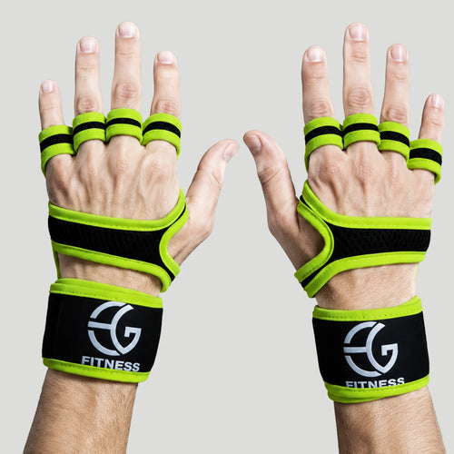 fitness gloves with built in wrist support mesh and neoprene gym gloves