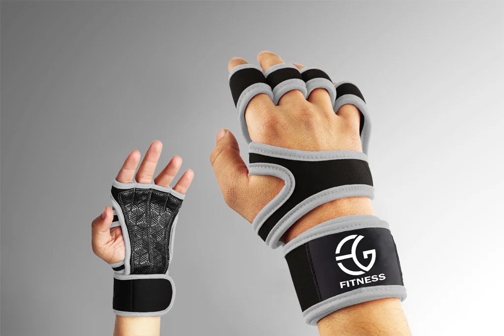 Grey Color Gym Gloves for Weightlifting in Pakistan