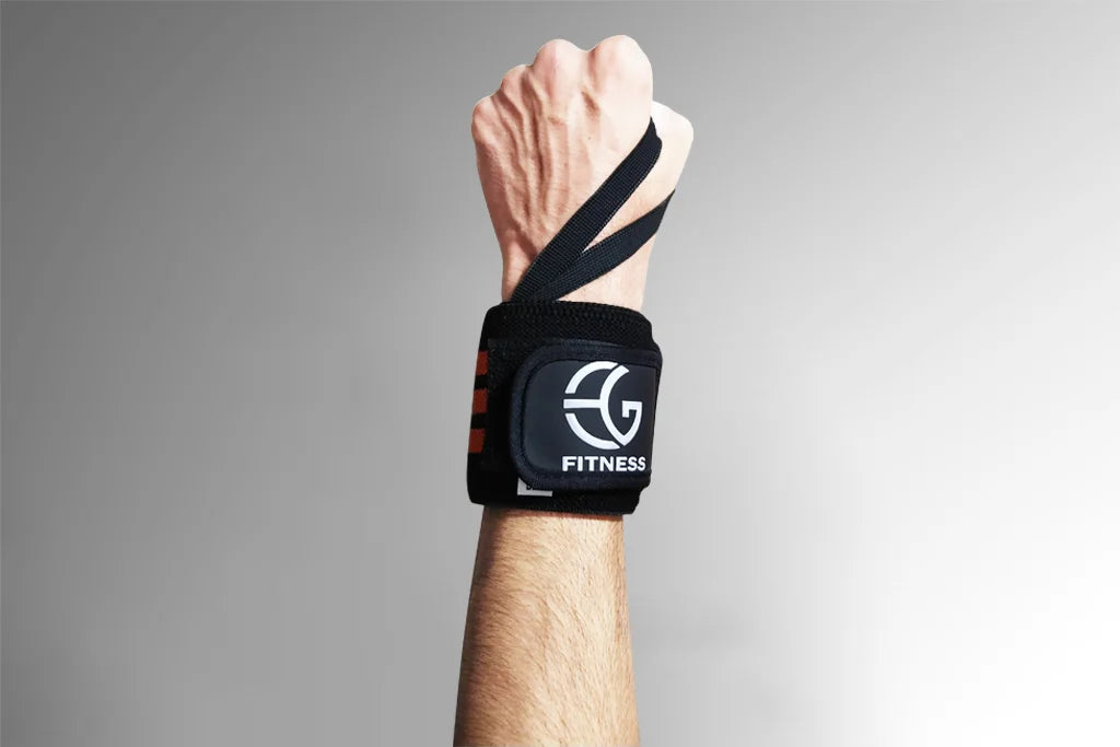 EG Fitness Premium material weightlifting wrist wraps with thumb support in Pakistan