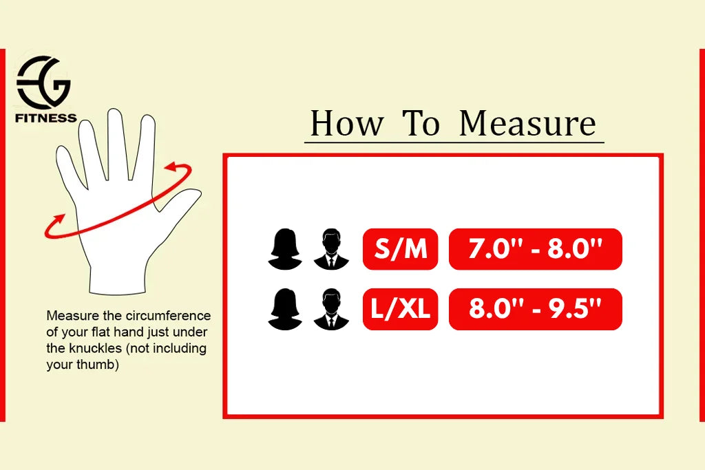 Gym Gloves Sizes in Pakistan